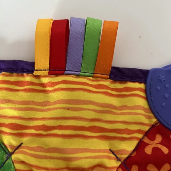 Nuby Comfort Teether Bear Teething Blanket Brown Bear Teether Lovey Security Toy - Picture 4 of 4